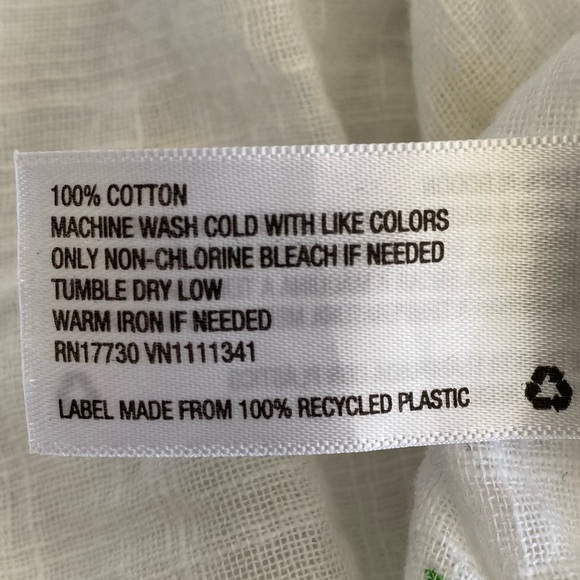 Merona White Pineapple Button Shirt Size XL - Picture 11 of 14